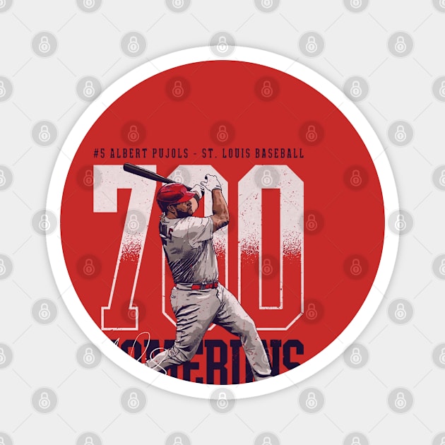 Albert Pujols St.Louis 700 Home Runs Bold Magnet by danlintonpro